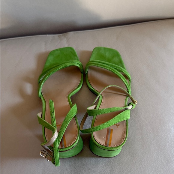 Sam Edelman Bright Green Strappy Heels - Picture 5 of 6